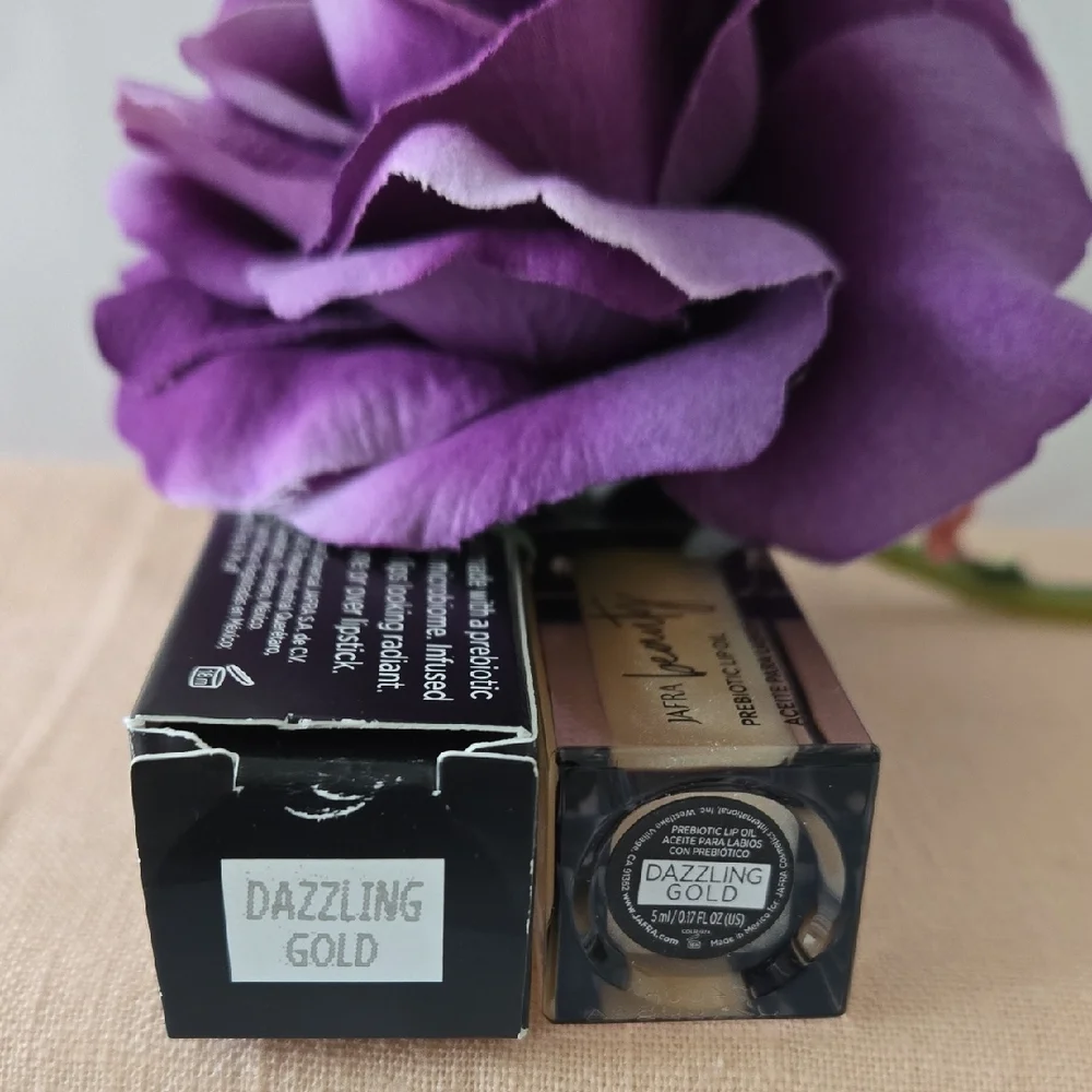 JAFRA Prebiotic Lip Oil Dazzling Gold Limited Edition NWT 5ml